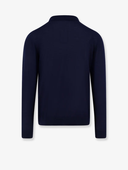 Kiton Wool Polo Shirt - Blunavy