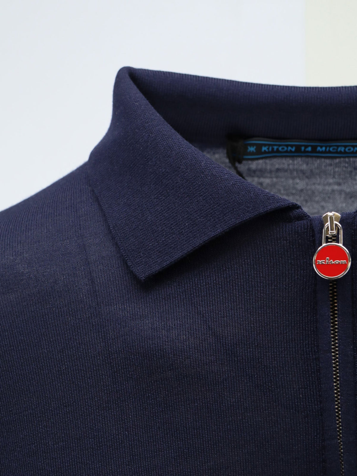 Kiton Wool Polo Shirt - Blunavy