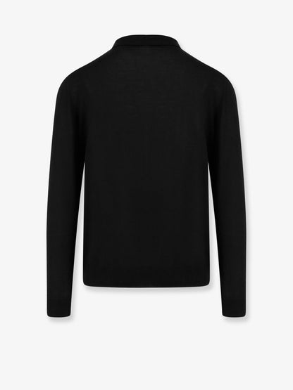 Kiton Wool Polo Shirt - Nero