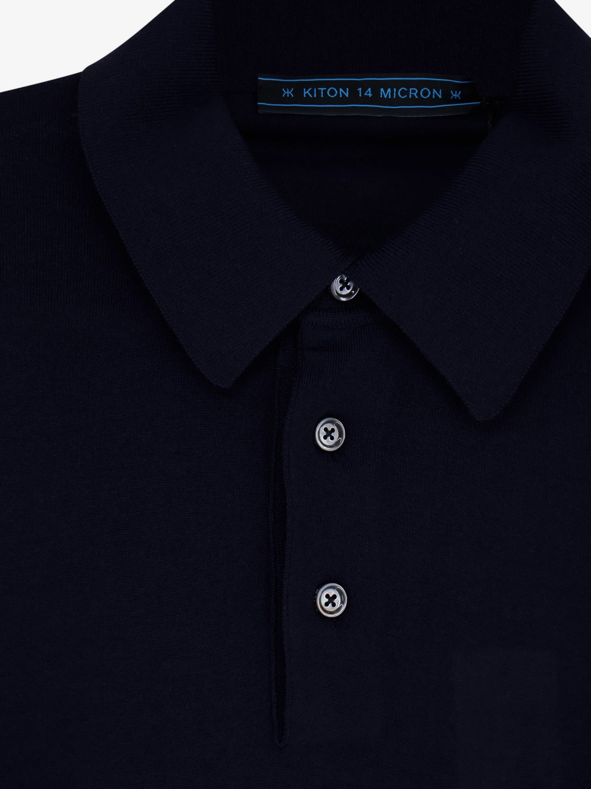 Kiton Wool polo shirt - Blunavy
