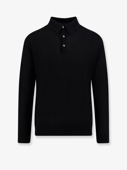 Kiton Wool Polo Shirt - Nero