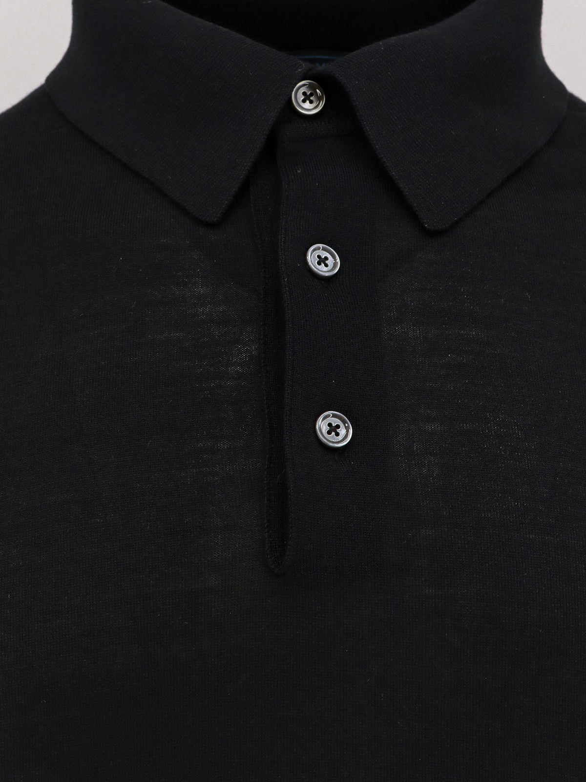 Kiton Wool Polo Shirt - Nero