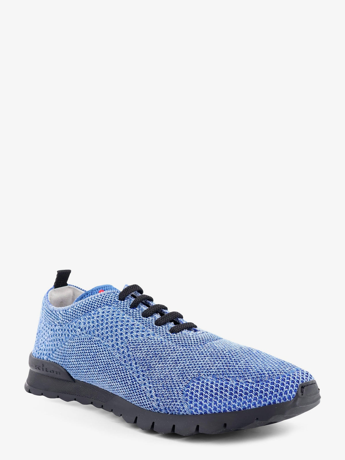 Kiton Knitted fabric sneakers with embroidered logo - Jeans
