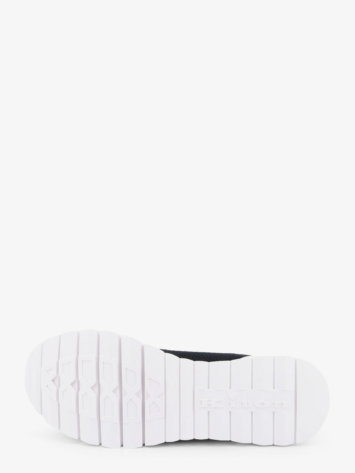 Kiton Knitted fabric sneakers with embroidered logo - Nero