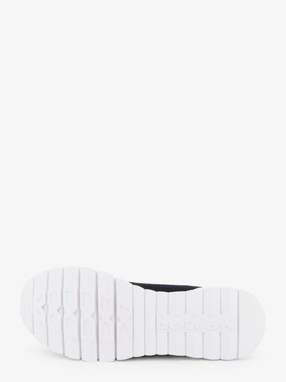 Kiton Knitted fabric sneakers with embroidered logo - Nero