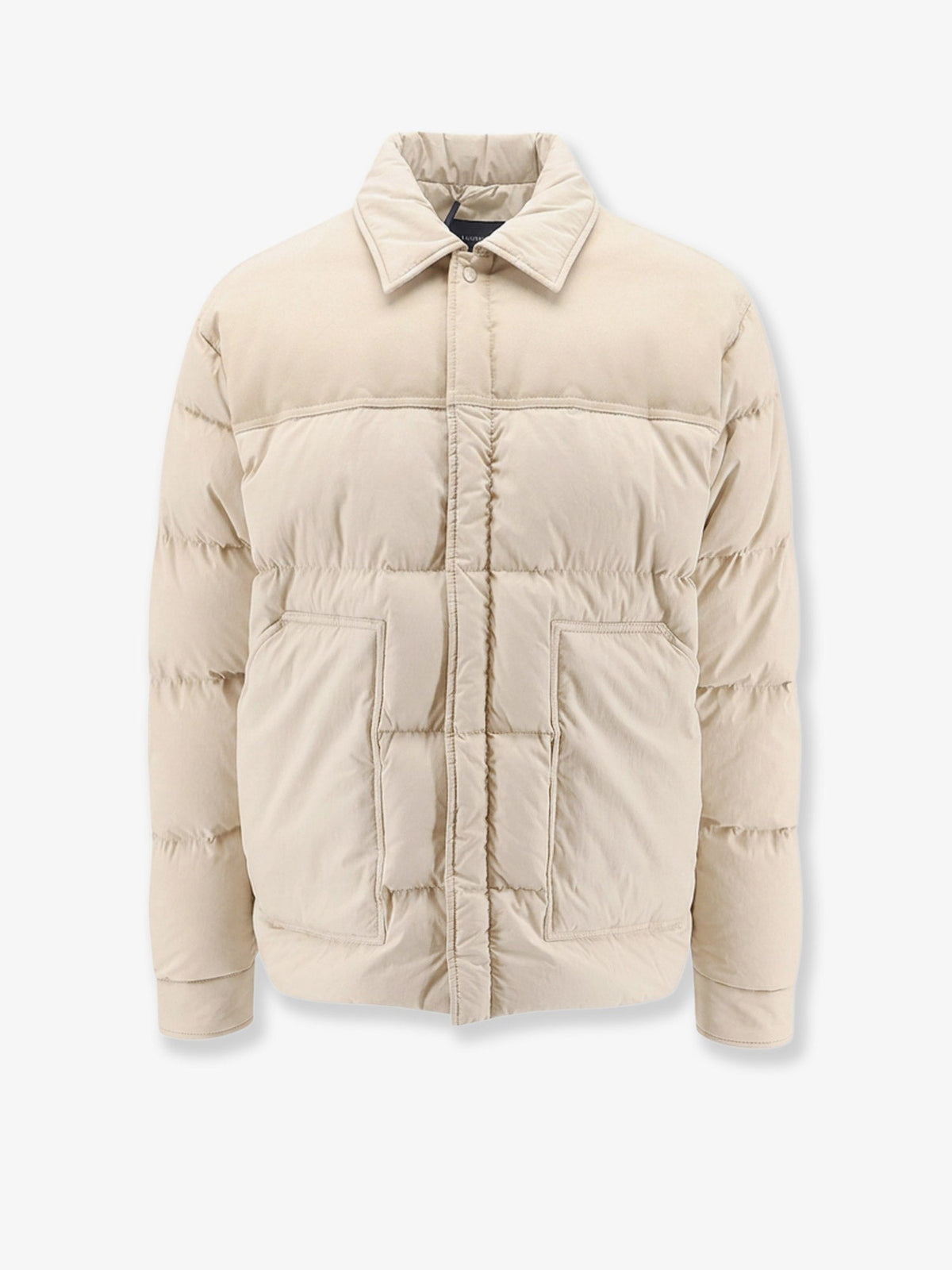 Laminar Light Water Repellent cotton and nylon down jacket - Cammello