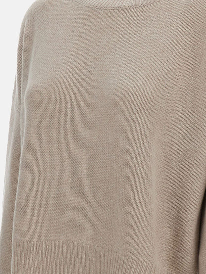 Lisa Yang Mila cashmere sweater with ribbed knit - Sand