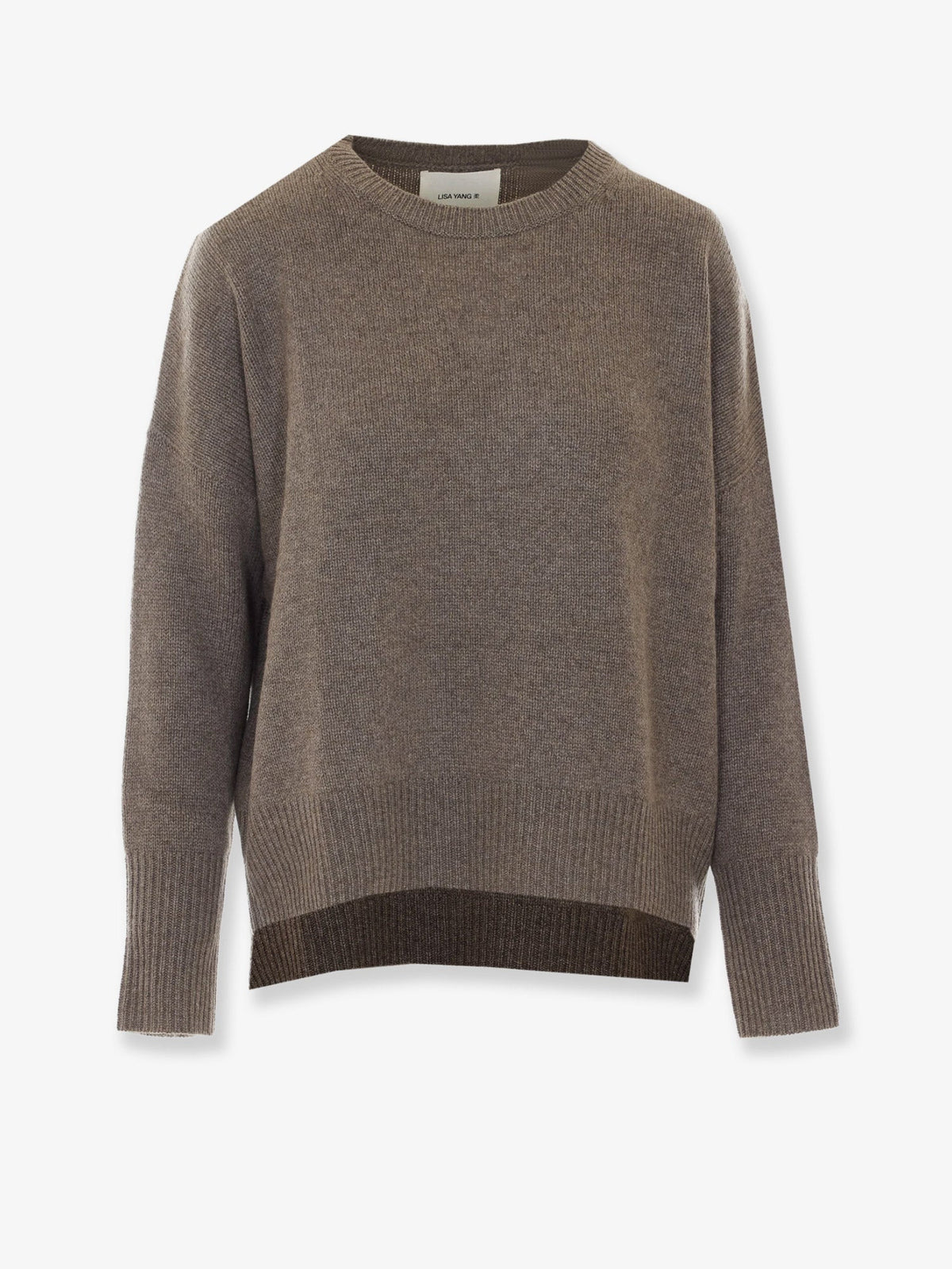 Lisa Yang Mila cashmere sweater with ribbed knit - Truffle