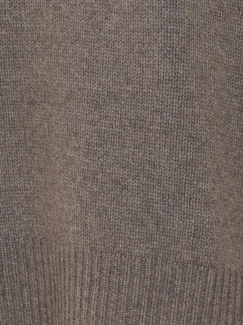 Lisa Yang Mila cashmere sweater with ribbed knit - Truffle