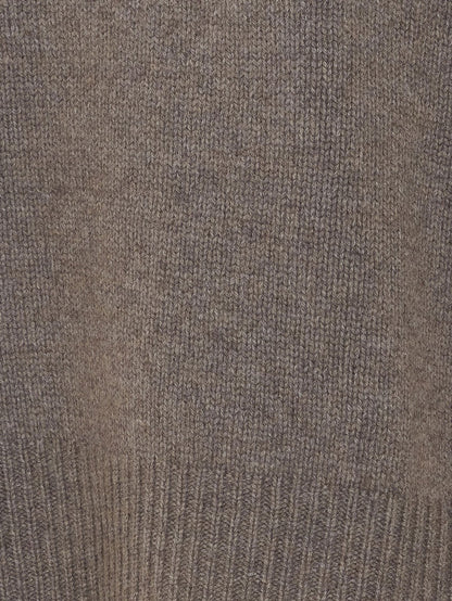 Lisa Yang Mila cashmere sweater with ribbed knit - Truffle