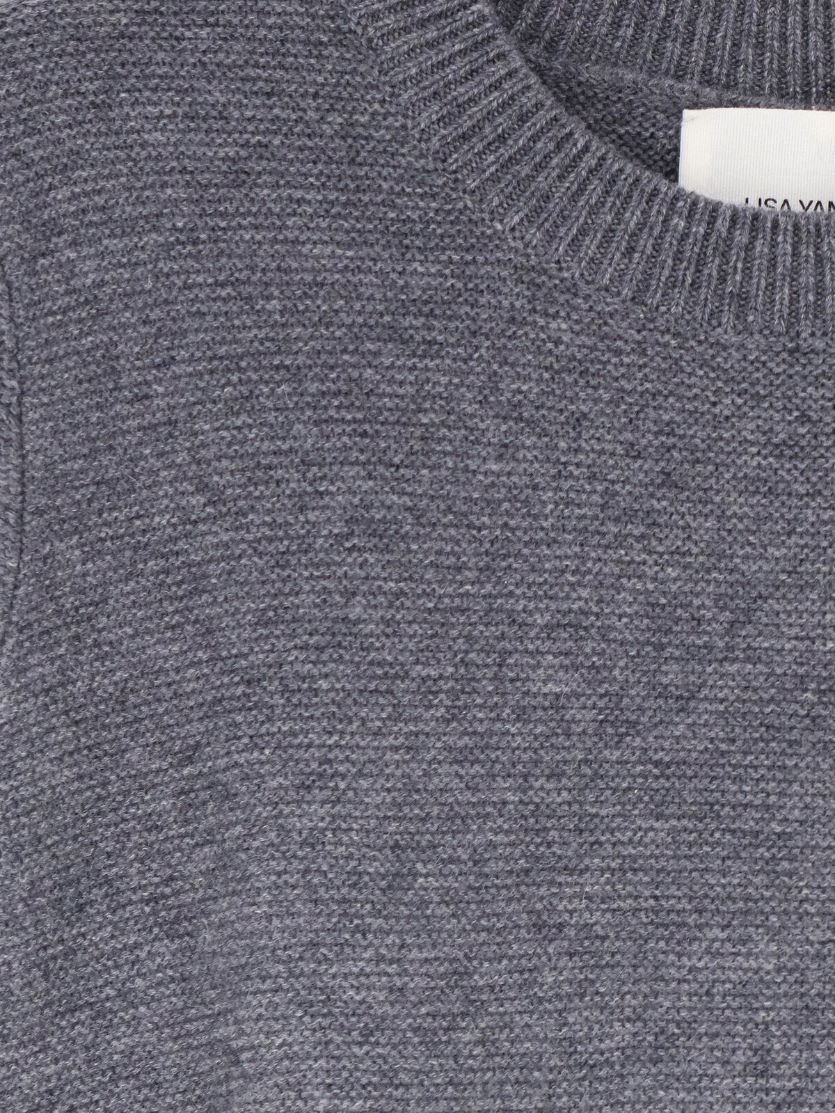 Lisa Yang Mella cashmere top - Graphite