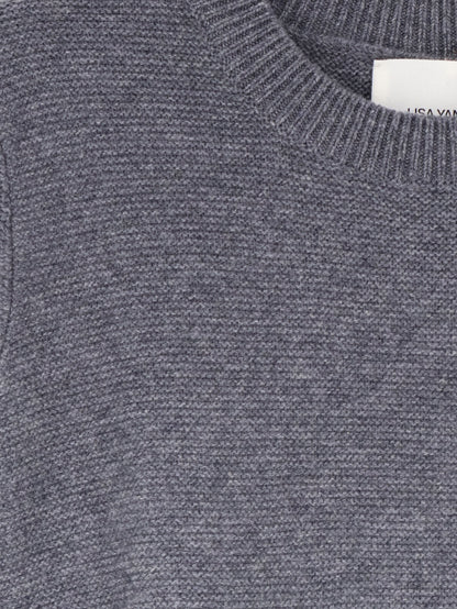 Lisa Yang Mella cashmere top - Graphite