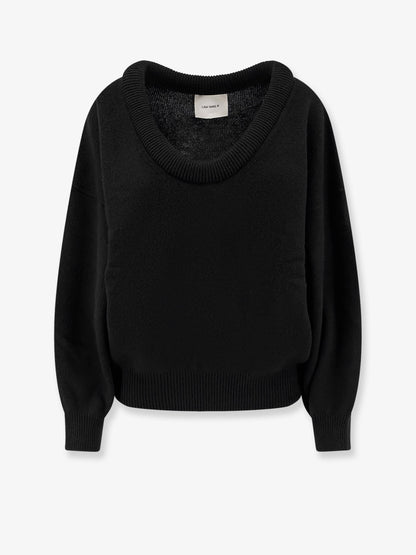 Lisa Yang Doria sweater with wide neckline - Black