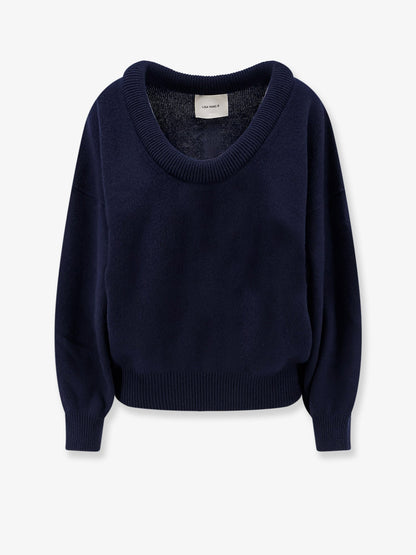 Lisa Yang Doria sweater with wide neckline - Navy