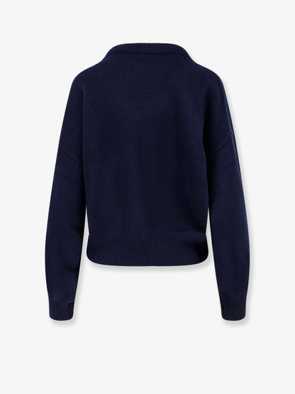 Lisa Yang Doria sweater with wide neckline - Navy