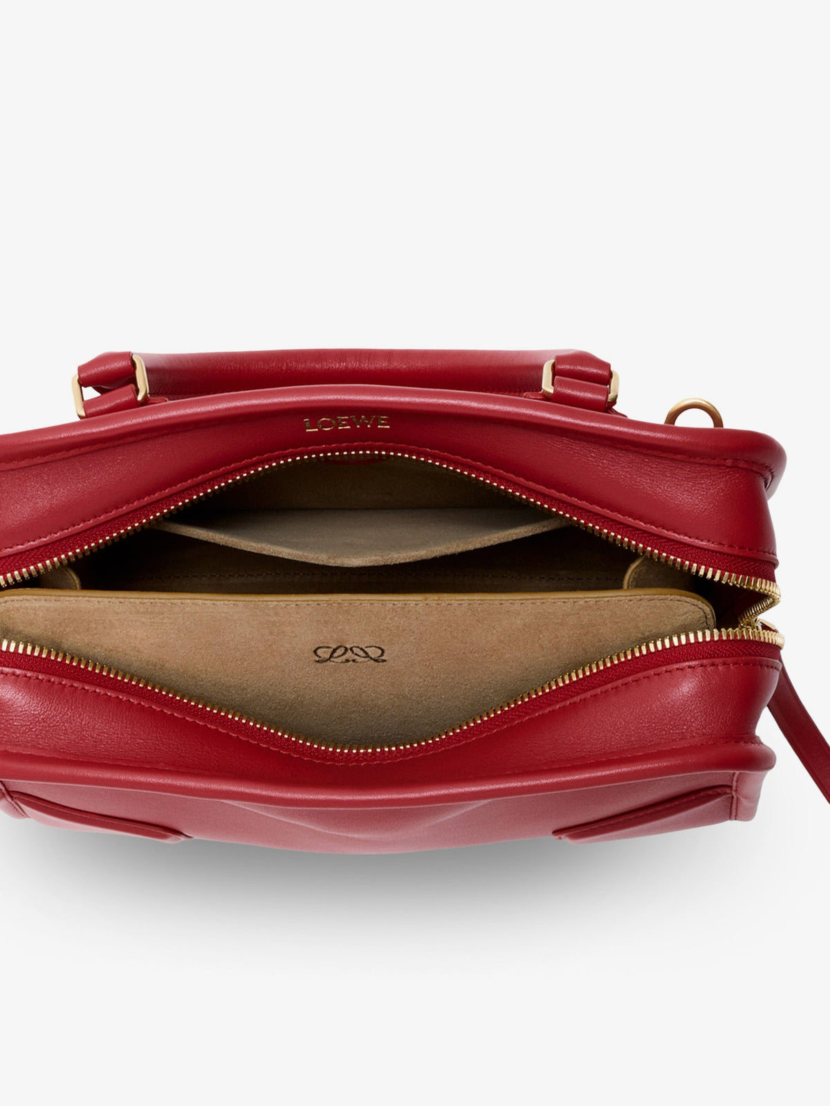 Loewe Amazona 180 Leather Handbag - Carminered
