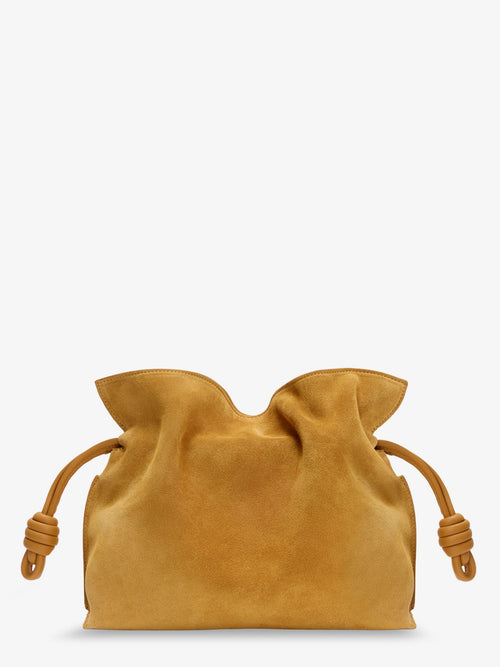 Loewe Flamenco suede handbag - Ochre