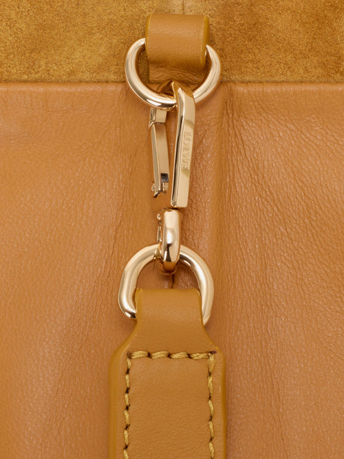 Loewe Flamenco suede handbag - Ochre