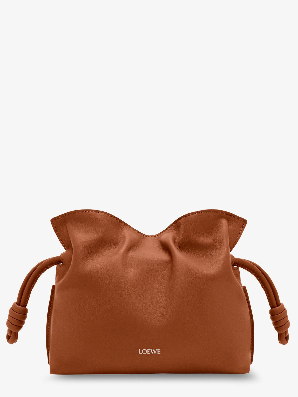 Loewe Flamenco clutch in nappa leather - Squirrel