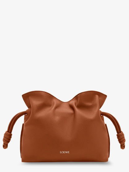 Loewe Flamenco clutch in nappa leather - Squirrel