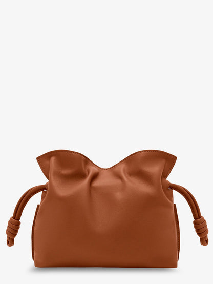Loewe Flamenco clutch in nappa leather - Squirrel