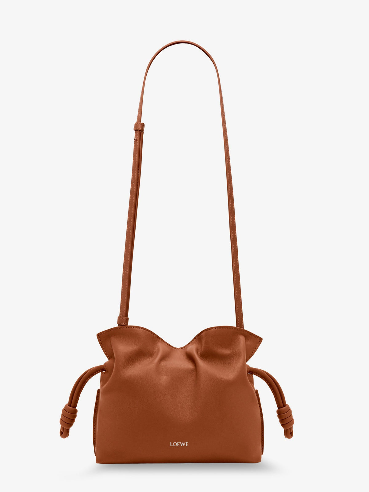Loewe Flamenco clutch in nappa leather - Squirrel