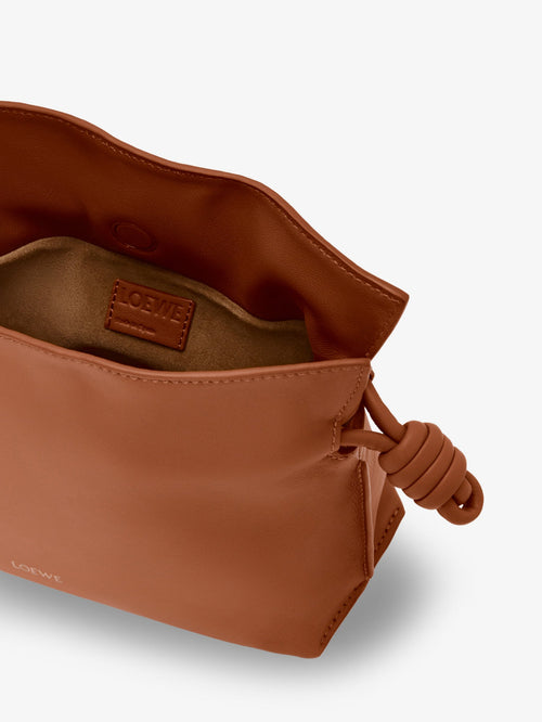Loewe Flamenco clutch in nappa leather - Squirrel