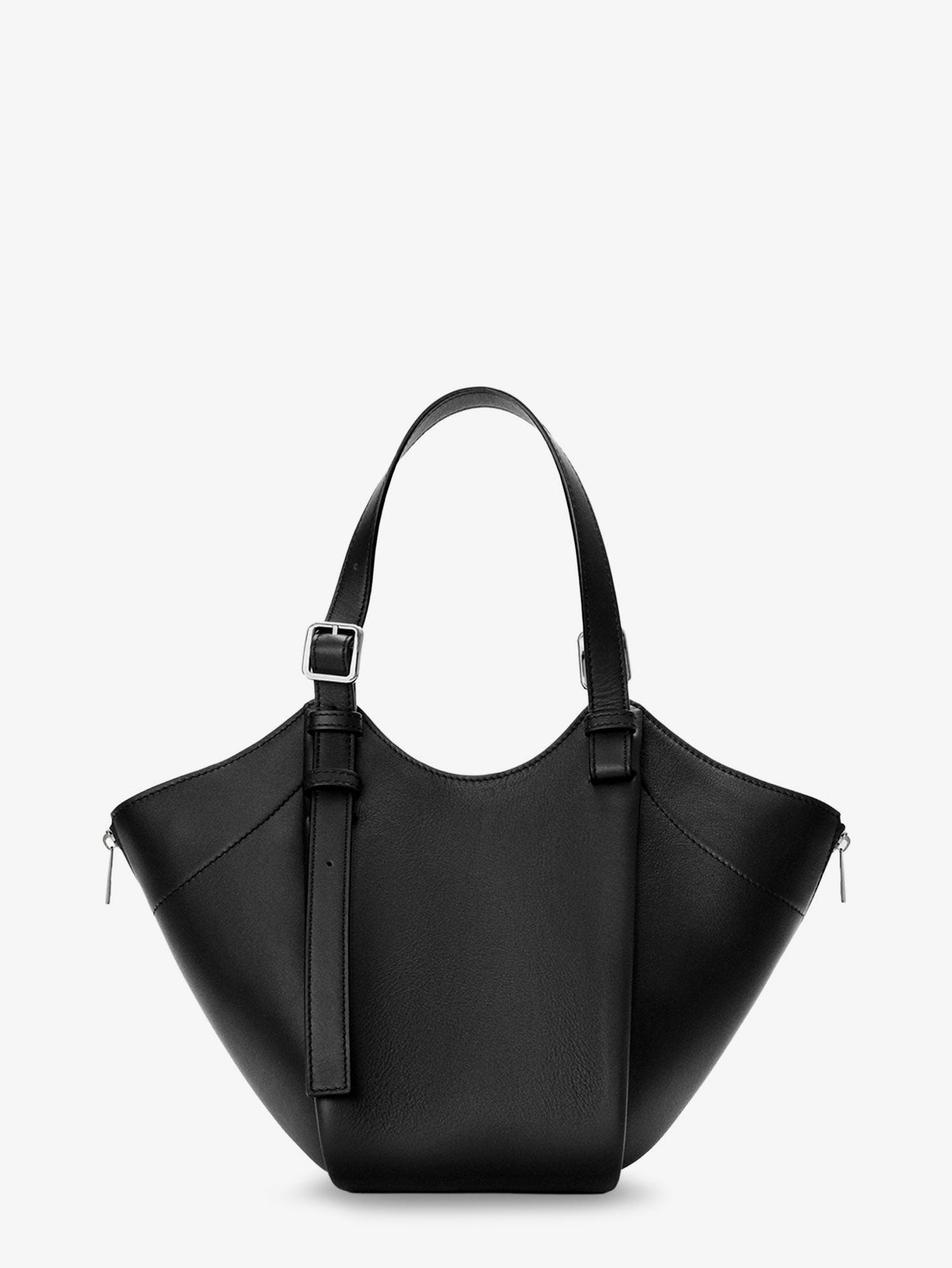 Loewe Hammock Flip leather handbag with front lettering logo - Black