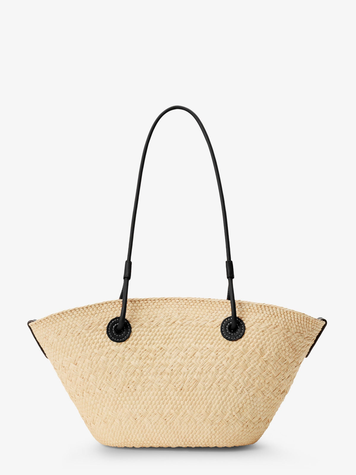 Loewe Paula's Ibiza-Anagram palm leaves and leather shoulder bag - Naturalblack