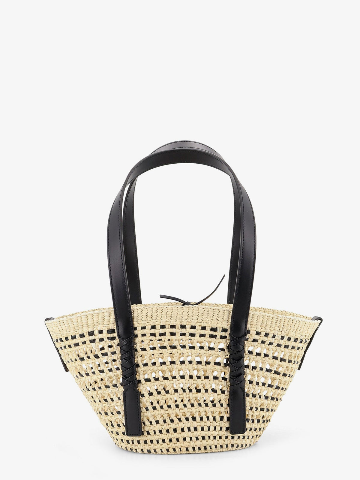 Loewe Paula's Ibiza -Braid Basket Small Iraca Palm Leaf Shoulder Bag - Naturalblack