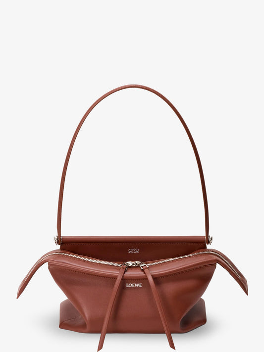 Loewe Whisker Small calfskin handbag - Cognac