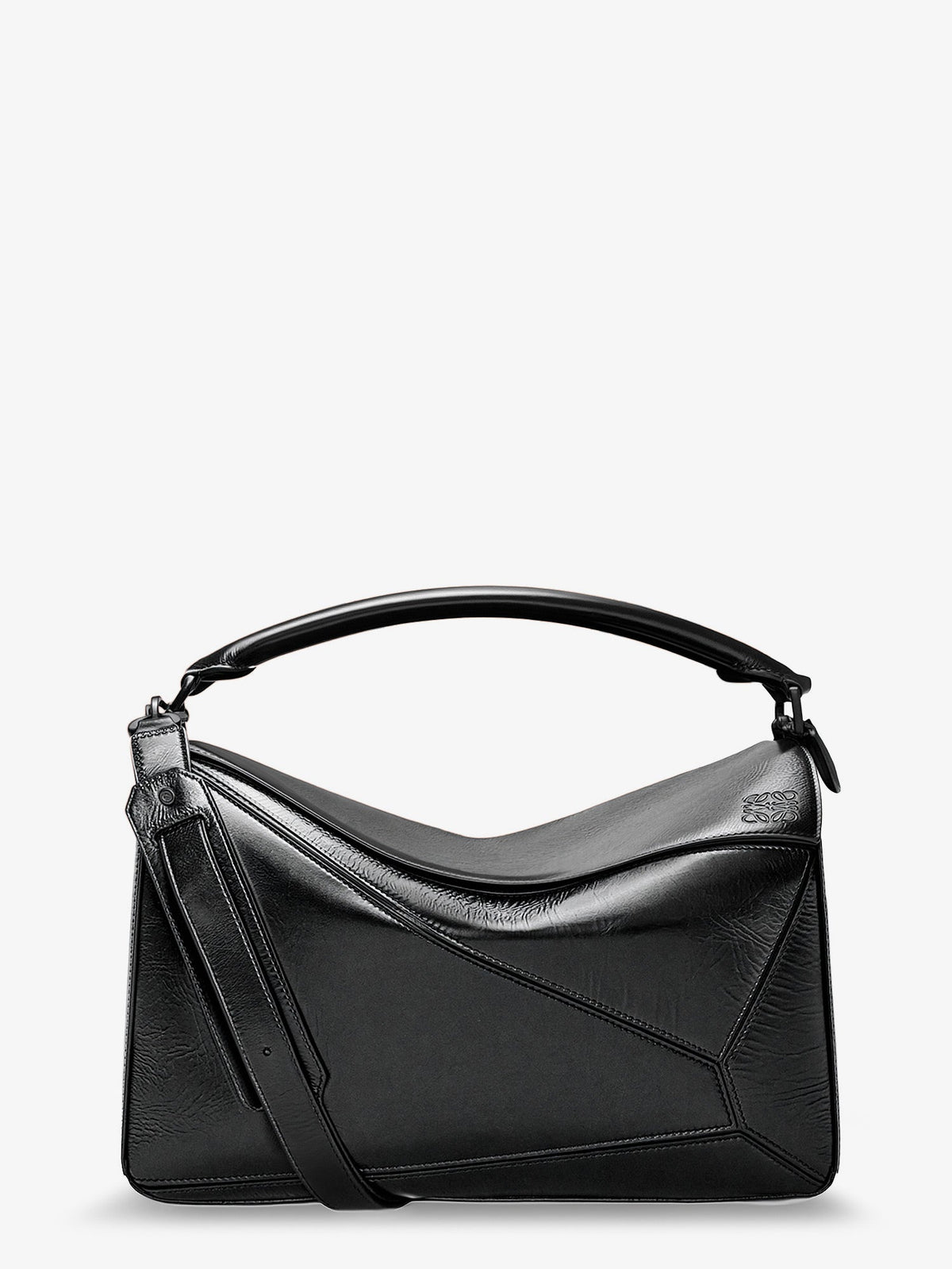 Loewe Puzzle Large leather bag - Black
