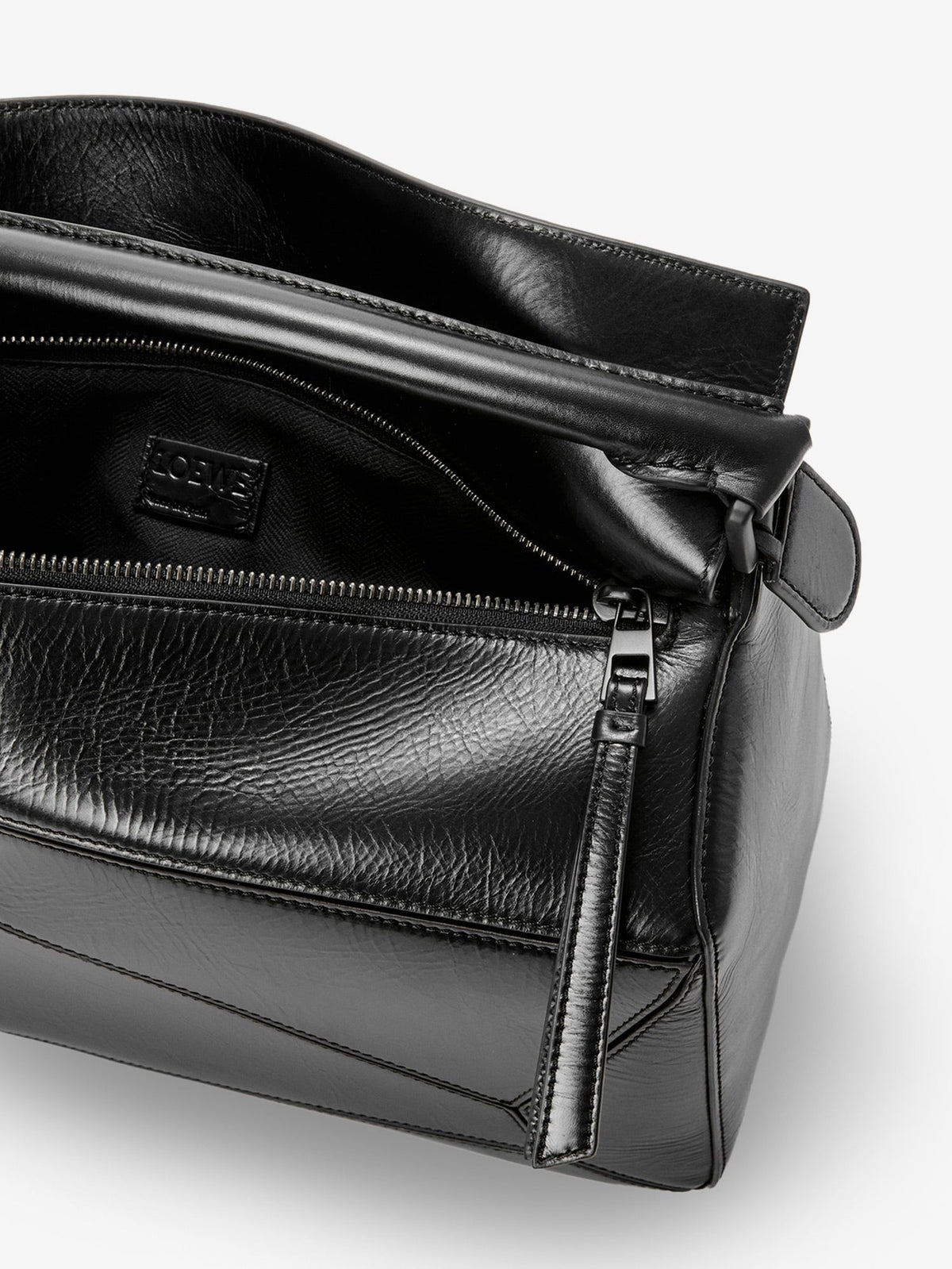 Loewe Puzzle Large leather bag - Black
