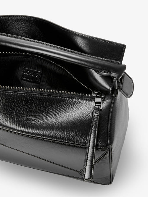 Loewe Puzzle Large leather bag - Black