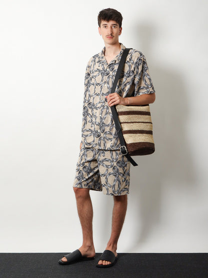 Loewe Paula's Ibiza Raffia Bucket Bag - Chocolatenatural
