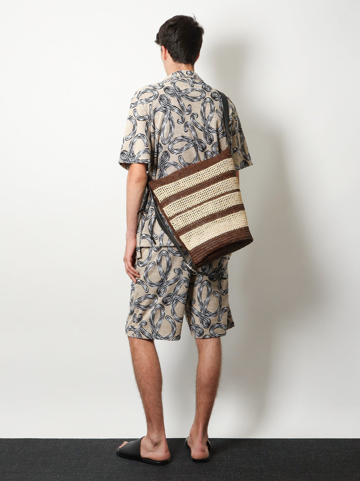 Loewe Paula's Ibiza Raffia Bucket Bag - Chocolatenatural