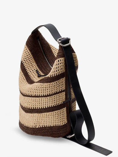 Loewe Paula's Ibiza Raffia Bucket Bag - Chocolatenatural