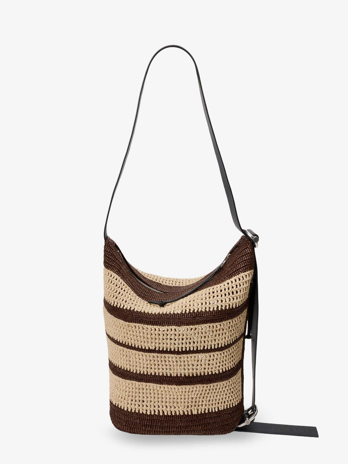 Loewe Paula's Ibiza Raffia Bucket Bag - Chocolatenatural