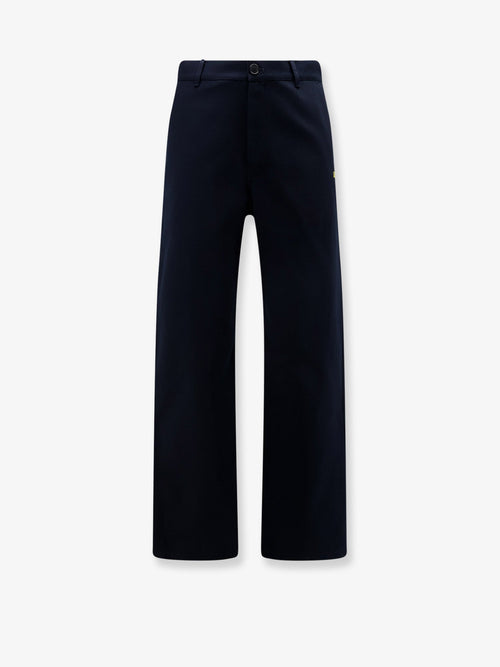 Loewe Denim trousers with contrasting embroidered logo - Dark Navy