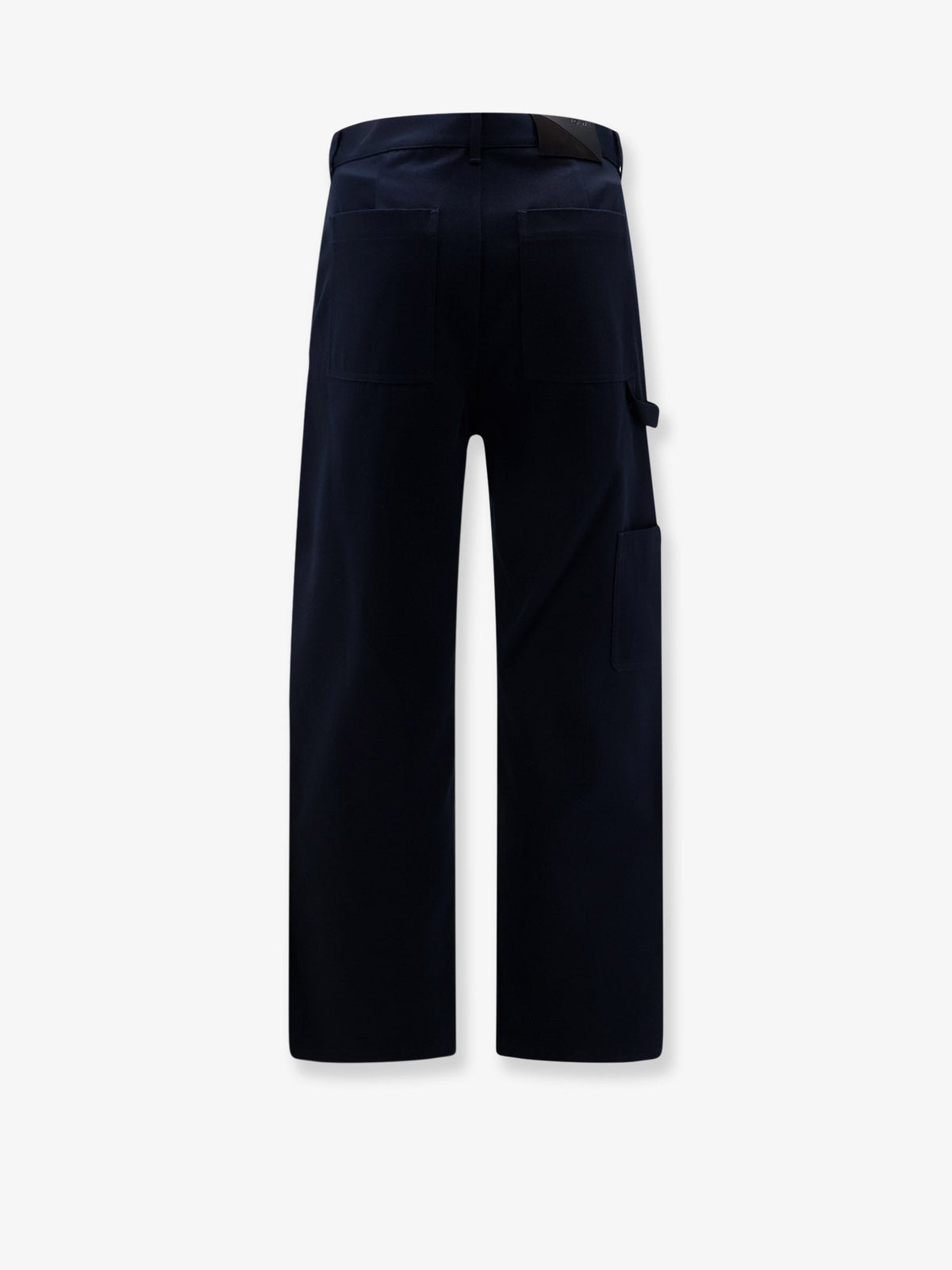 Loewe Denim trousers with contrasting embroidered logo - Dark Navy