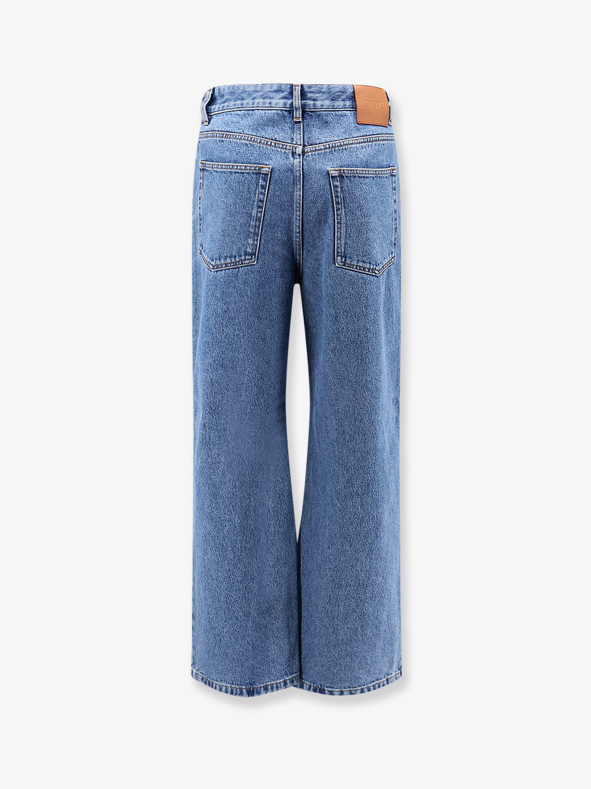 Loewe Anagram Baggy Jeans with embroidery on the front - Jeans Blue