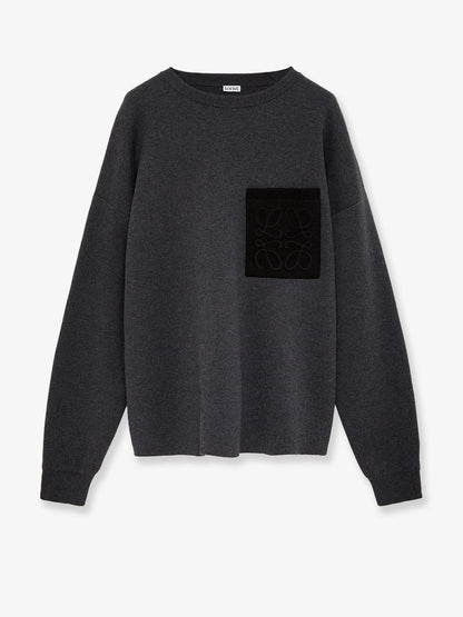 Loewe Anagram cotton blend sweatshirt - Grey/Black