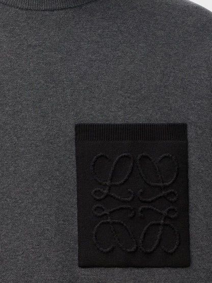 Loewe Anagram cotton blend sweatshirt - Grey/Black