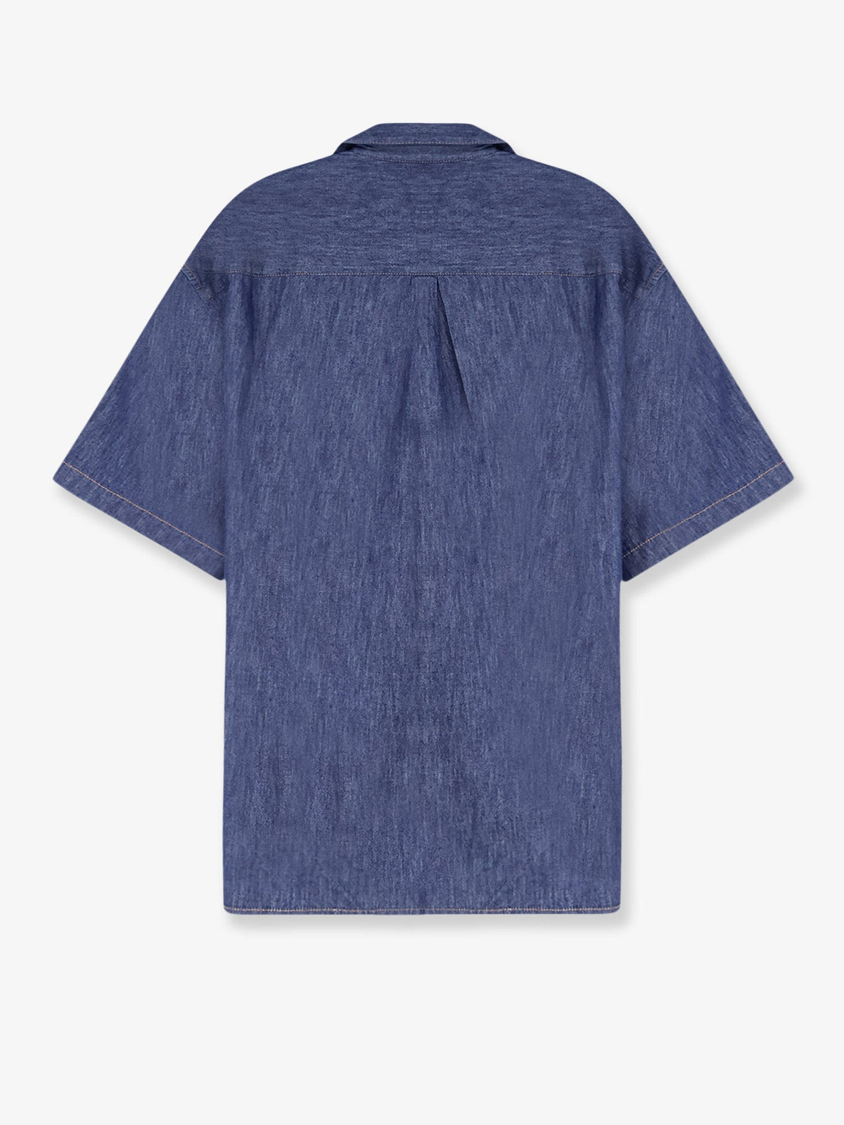 Loewe Blue denim shirt with embroidered Anagram logo - Denim Blue