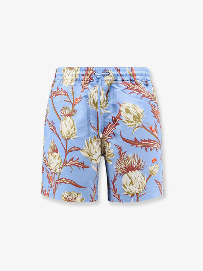 Loewe Paula's Ibiza floral print nylon swim trunks - Bluemulticolor