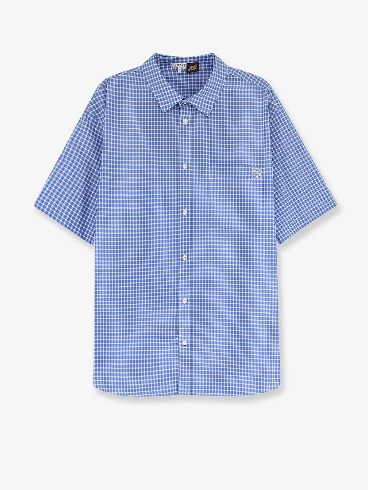 Loewe Paula's Ibiza madras cotton shirt - Bluewhite