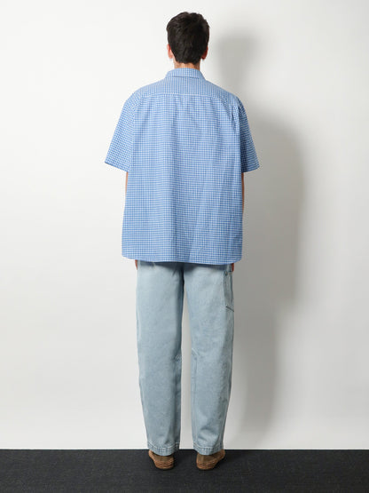 Loewe Paula's Ibiza madras cotton shirt - Bluewhite