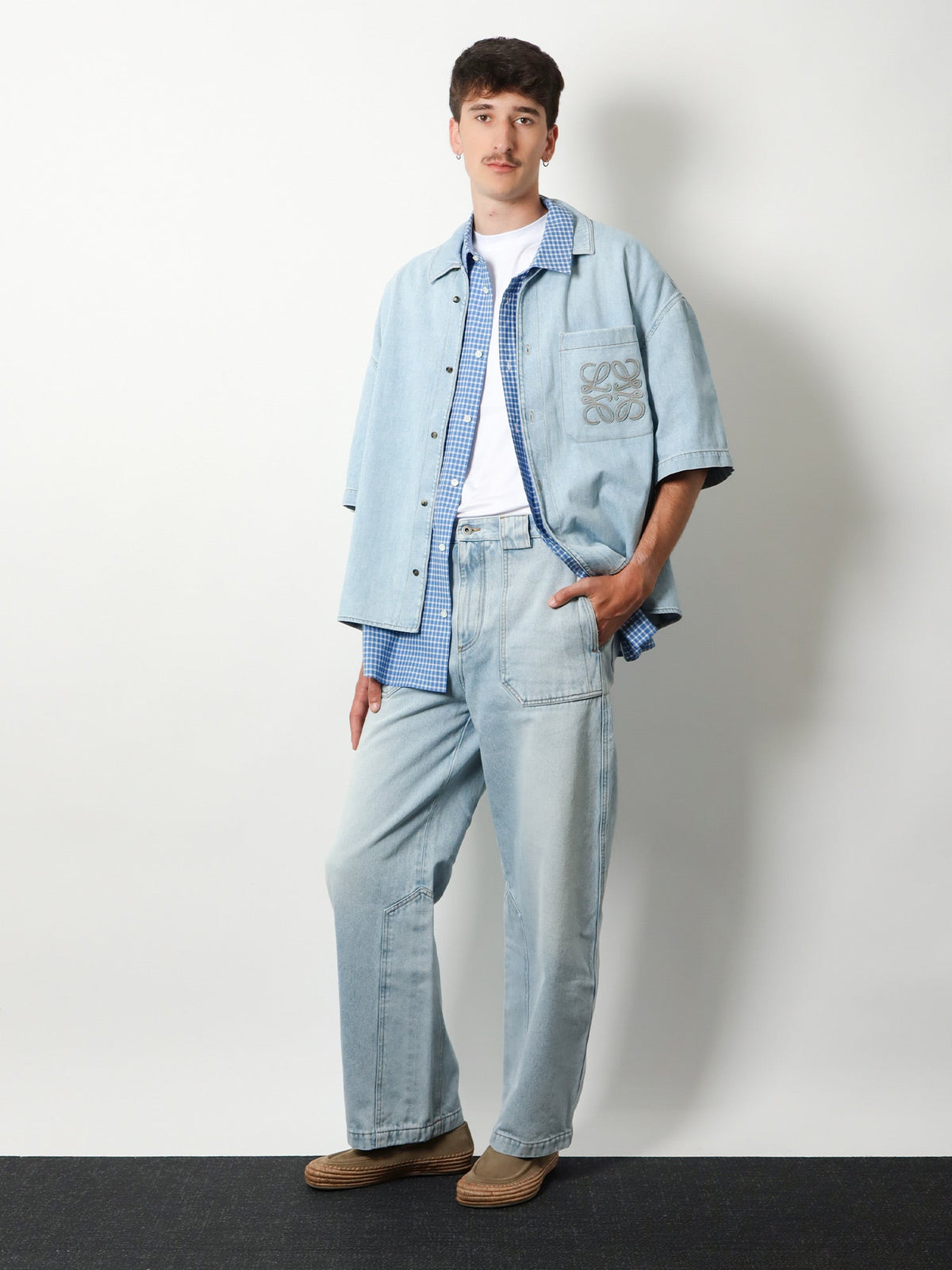 Loewe Paula's Ibiza cotton jeans - Washed Blue