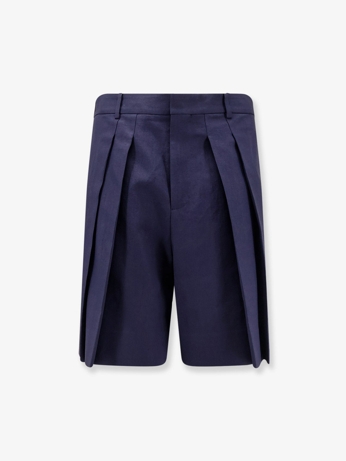 Loewe Paula's Ibiza linen and cotton bermuda shorts - Navyblack