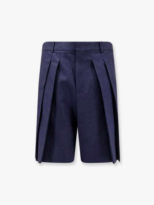 Loewe Paula's Ibiza linen and cotton bermuda shorts - Navyblack